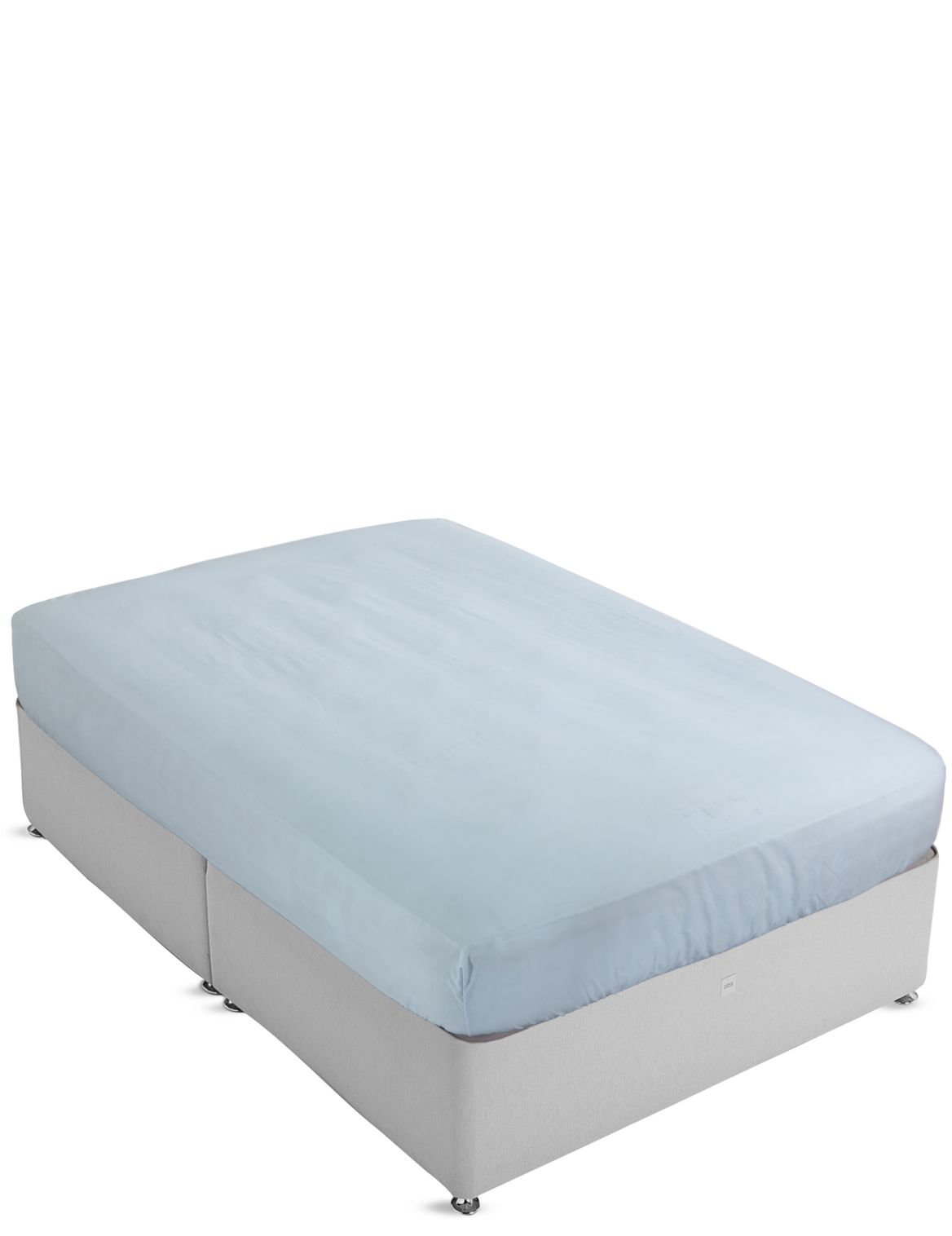 Marks & Spencer Stay Cool Cotton & Tencel® Blend Fitted Sheet - Blue - DBL