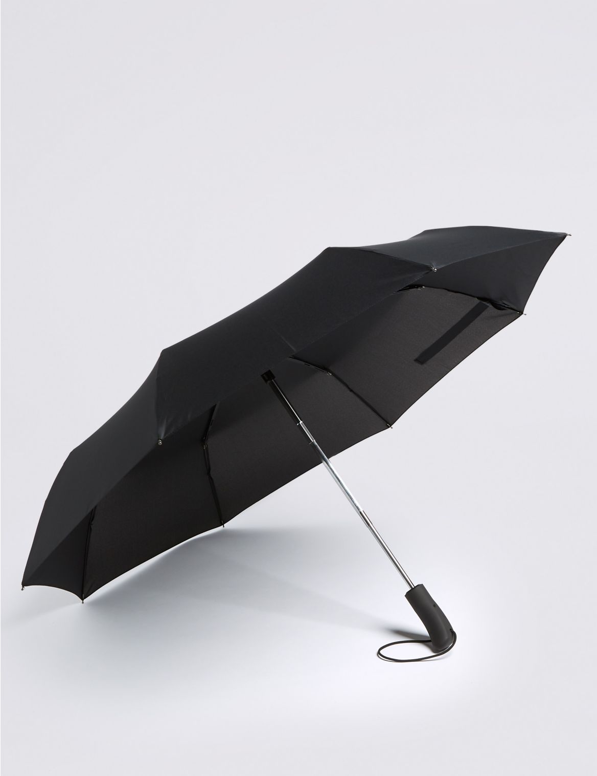 Marks & Spencer Travel Umbrella with Stormwear & Windtech - Black - 1SIZE