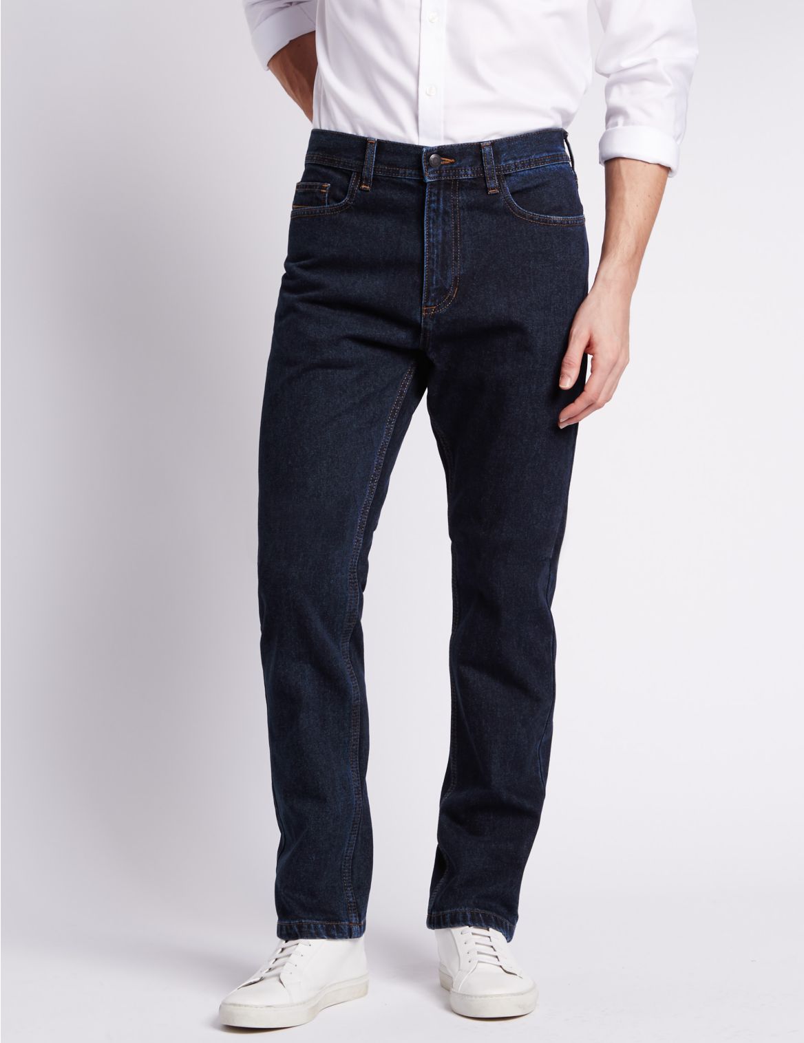 Marks & Spencer Regular Fit Jeans - Blue - 30-29