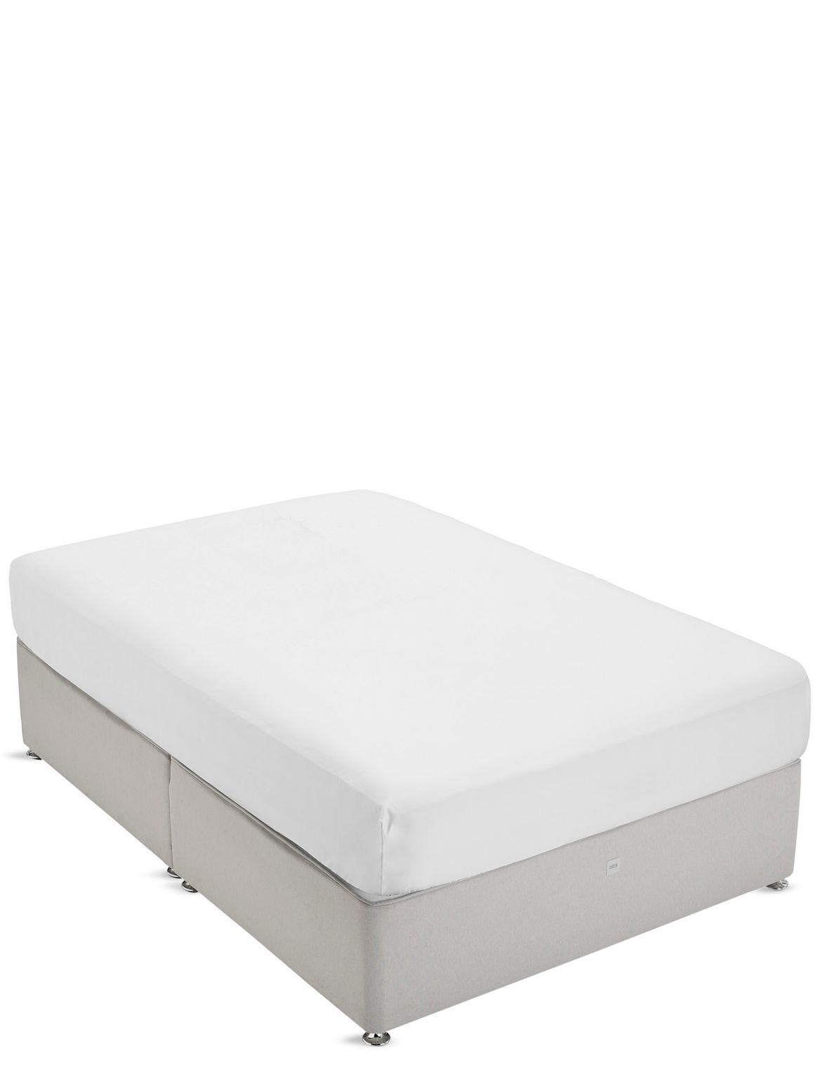 Marks & Spencer Brushed Deeper Fitted Sheet - White - 6FT