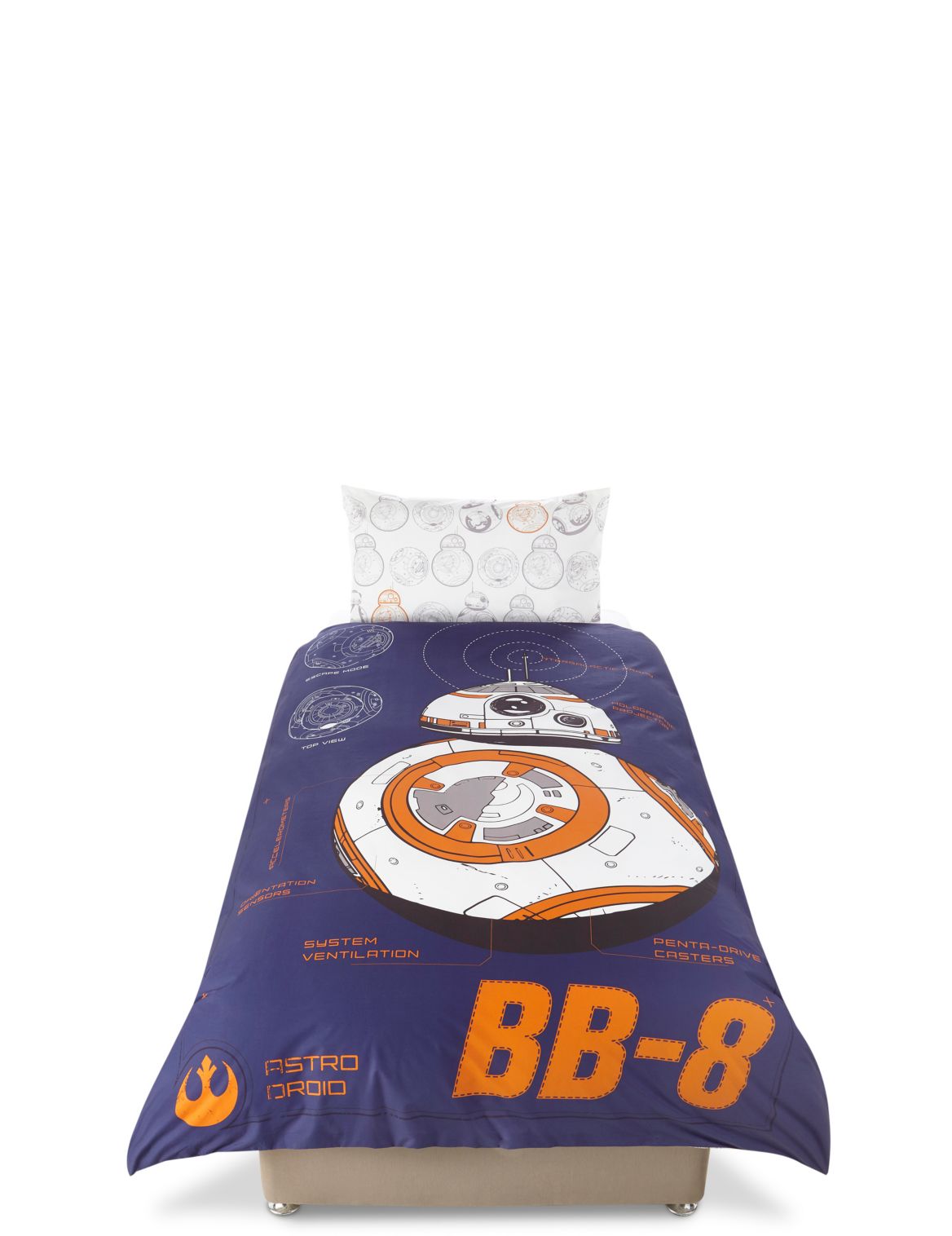 Marks & Spencer Star Wars BB-8 Bedset - Blue - SGL