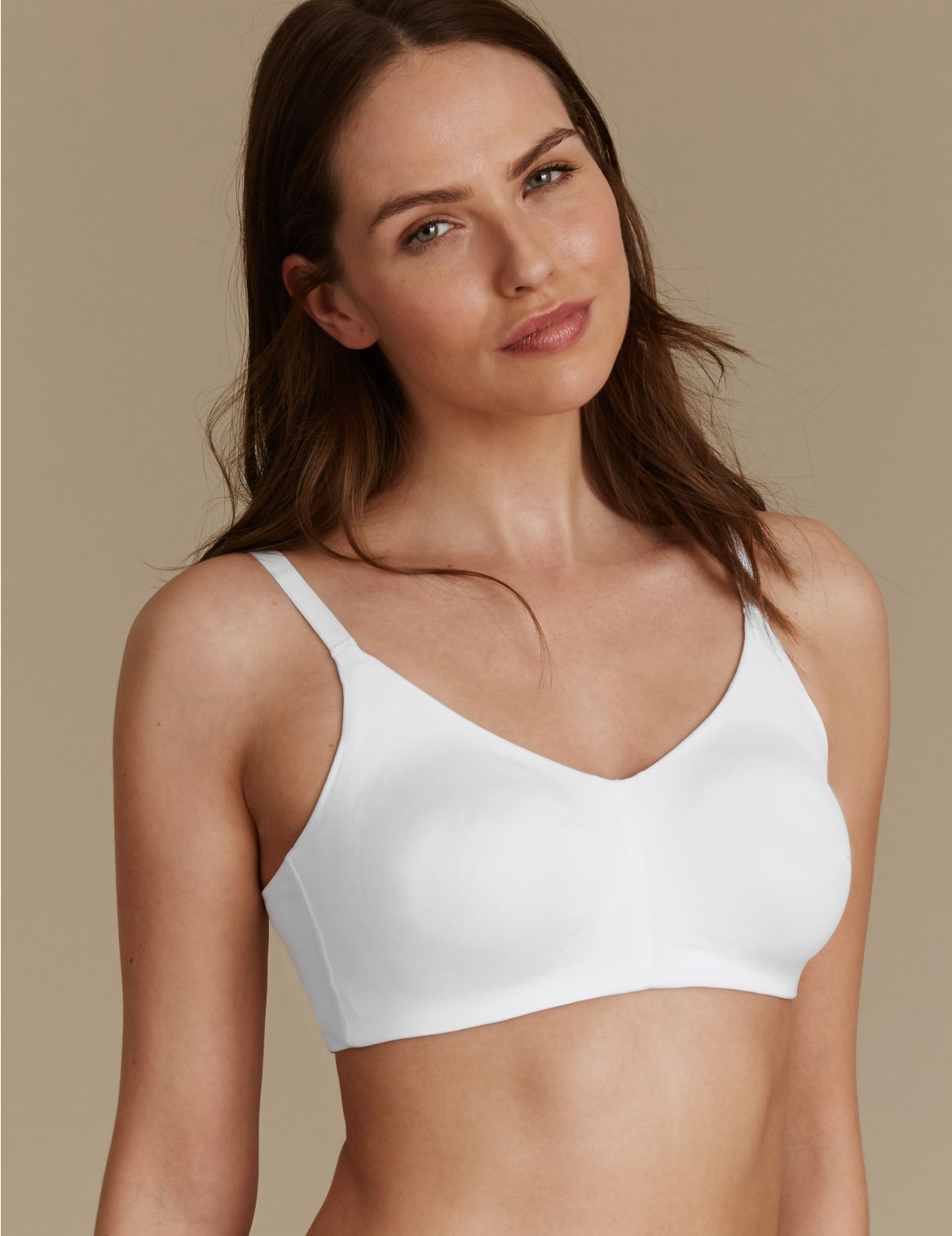 Marks & Spencer Flexifit Smoothing Non-Padded Full Cup Bra A-F - White - 36-C