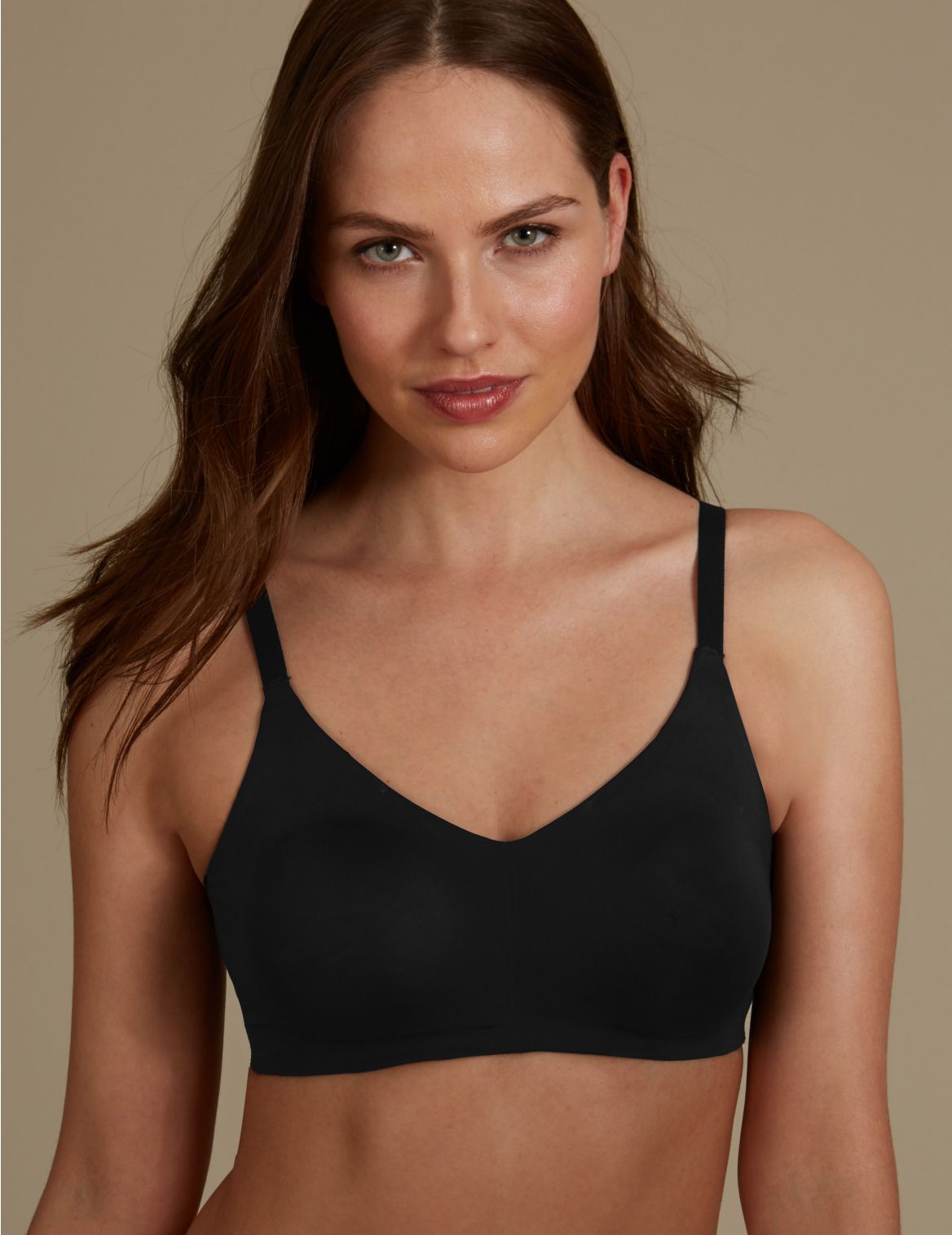 Marks & Spencer Flexifit Smoothing Non-Padded Full Cup Bra A-F - Black - 34-DD