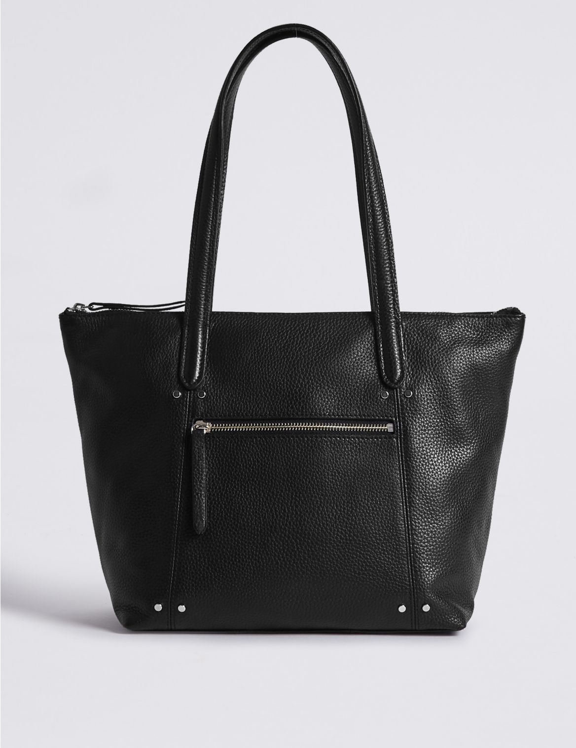 Marks & Spencer Leather Tote Bag - Black - 1SIZE