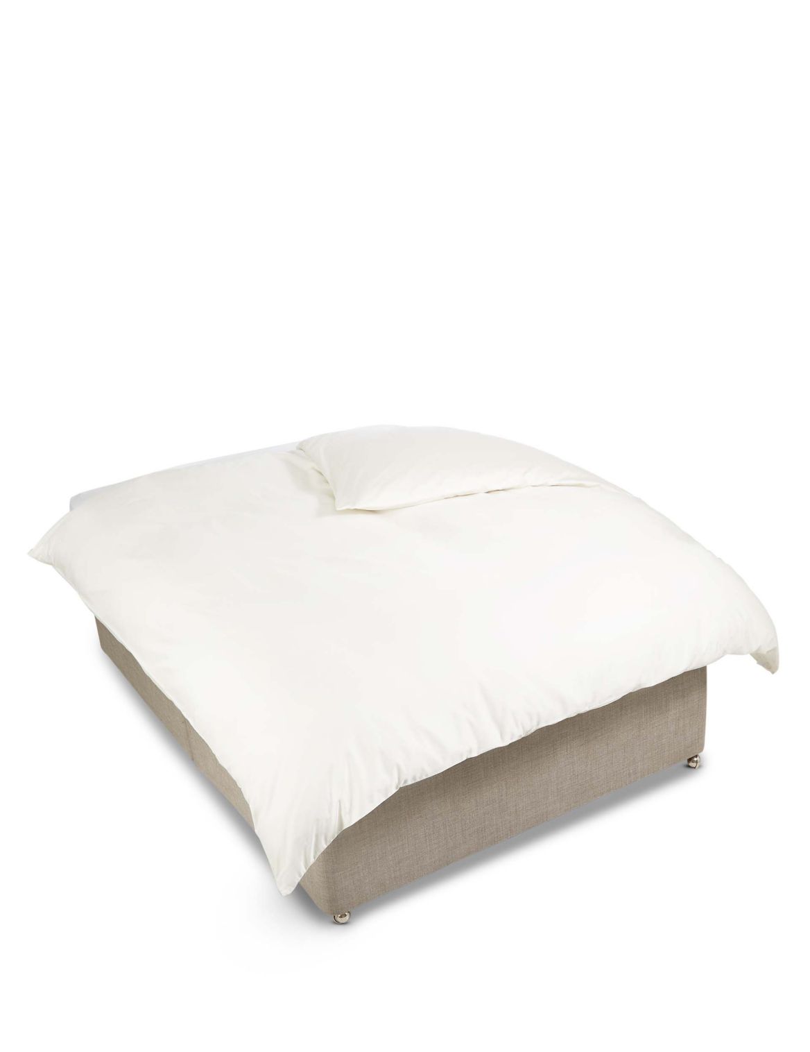 Marks & Spencer Egyptian Cotton 400 Thread Count Sateen Duvet Cover - Cream - SGL