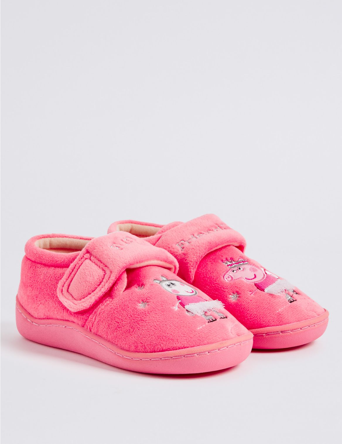 Marks & Spencer Kids' Peppa Pig Slippers (6 Small - 12 Small) - Pink - 7 S