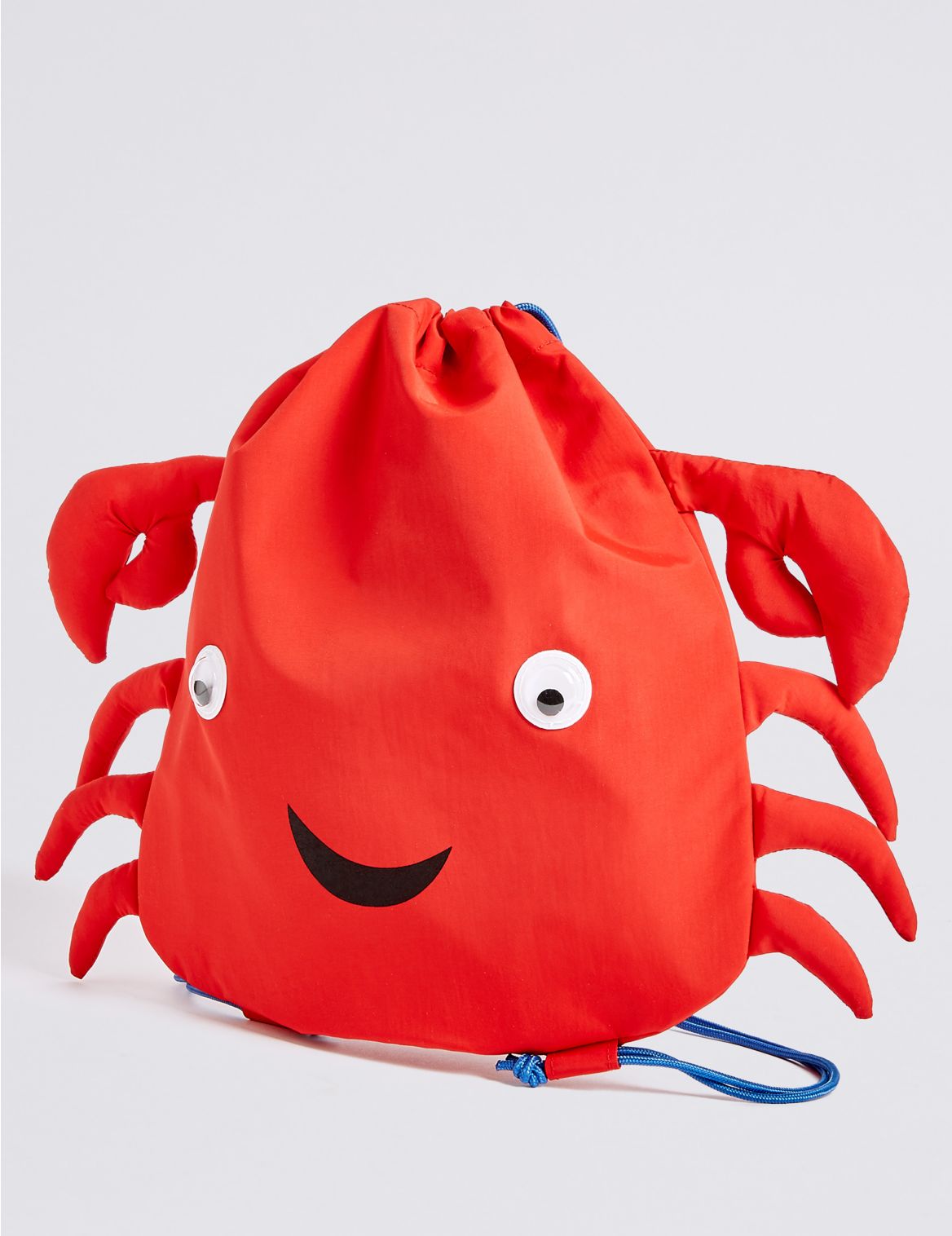 Marks & Spencer Kids Crab Drawstring Backpack - White - 1SIZE