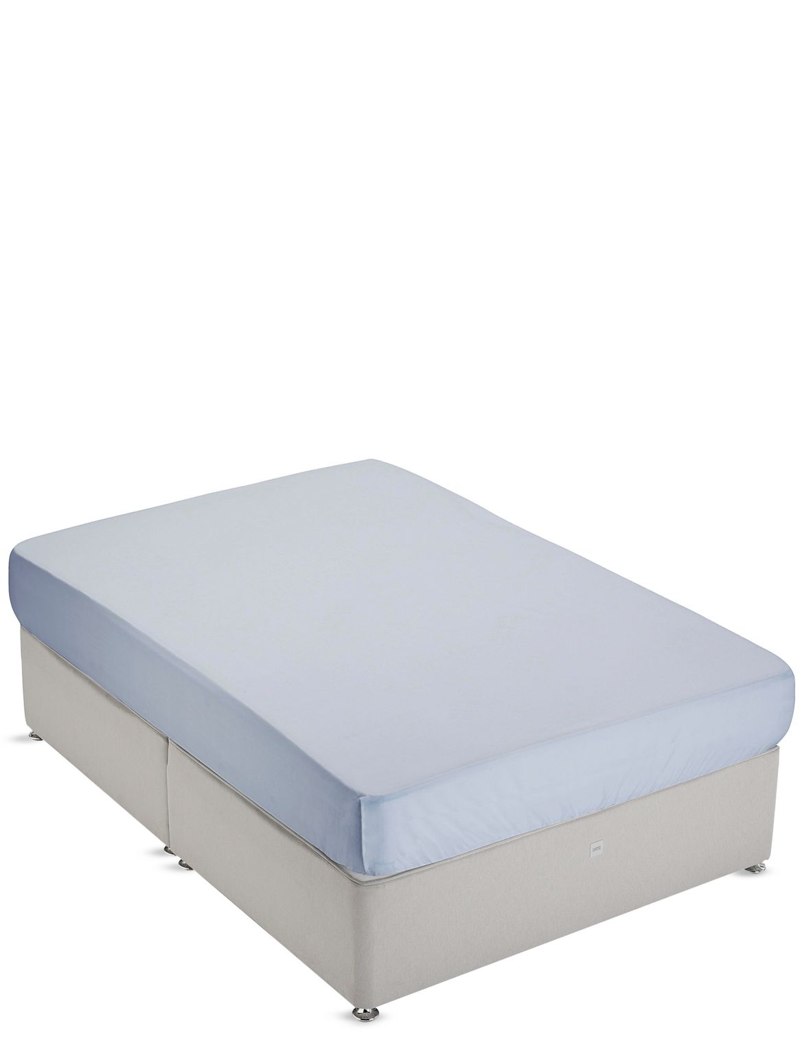 Marks & Spencer Non-Iron Pure Egyptian Cotton Deep Fitted Sheet - Blue - SGL