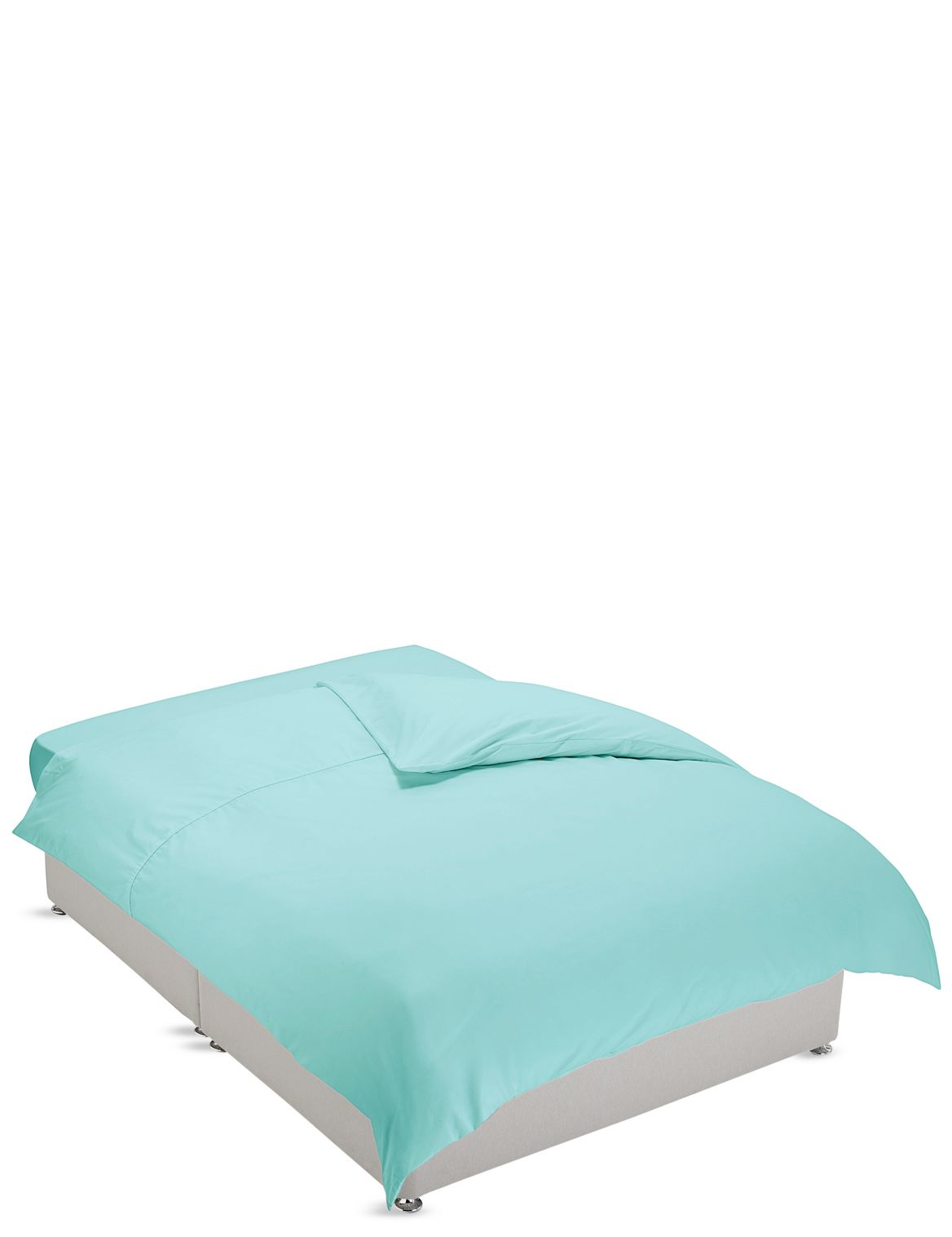 Marks & Spencer Non-Iron Pure Egyptian Cotton Duvet Cover - Blue - DBL