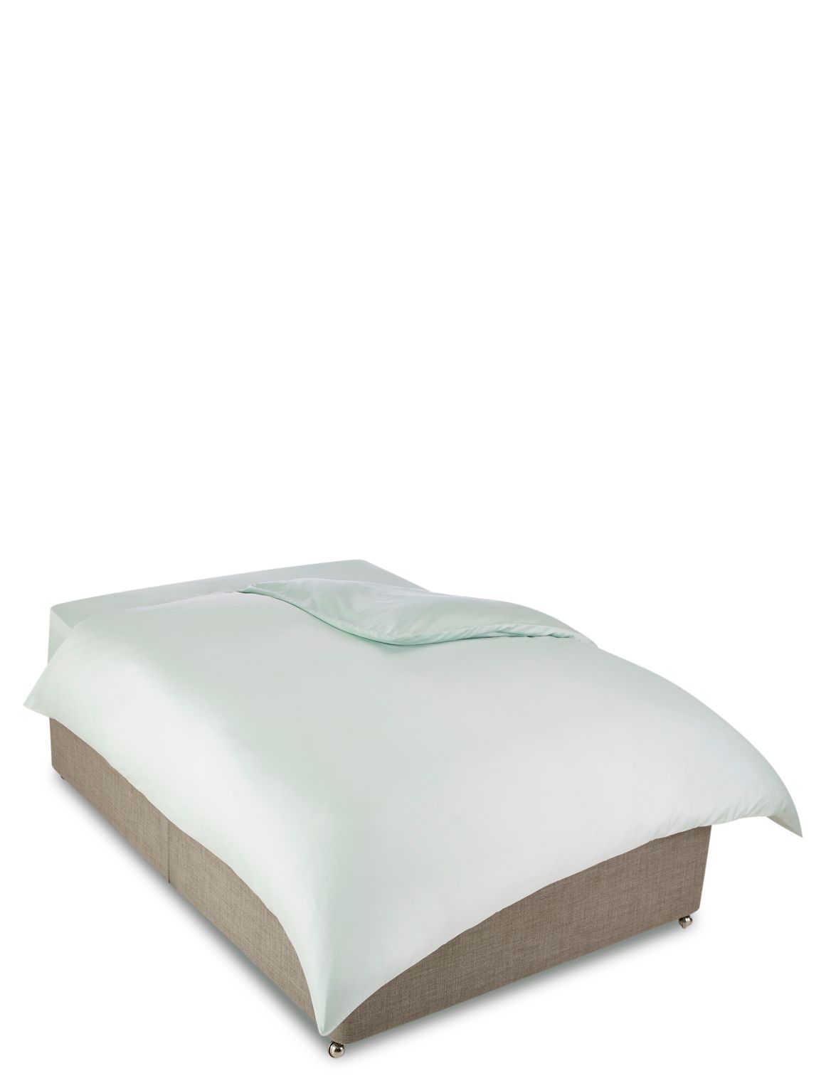 Marks & Spencer Egyptian Cotton 400 Thread Count Sateen Duvet Cover - Green - SGL