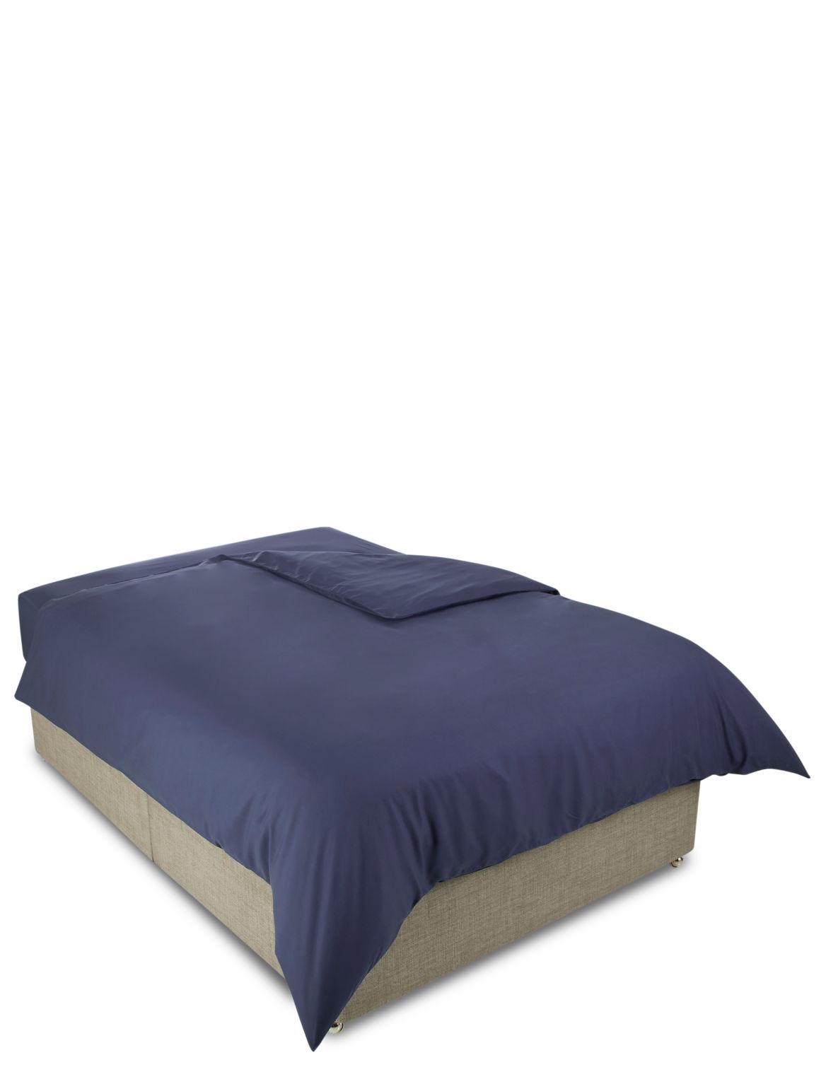 Marks & Spencer Stay Cool Cotton & Tencel® Blend Duvet Cover - Navy - DBL