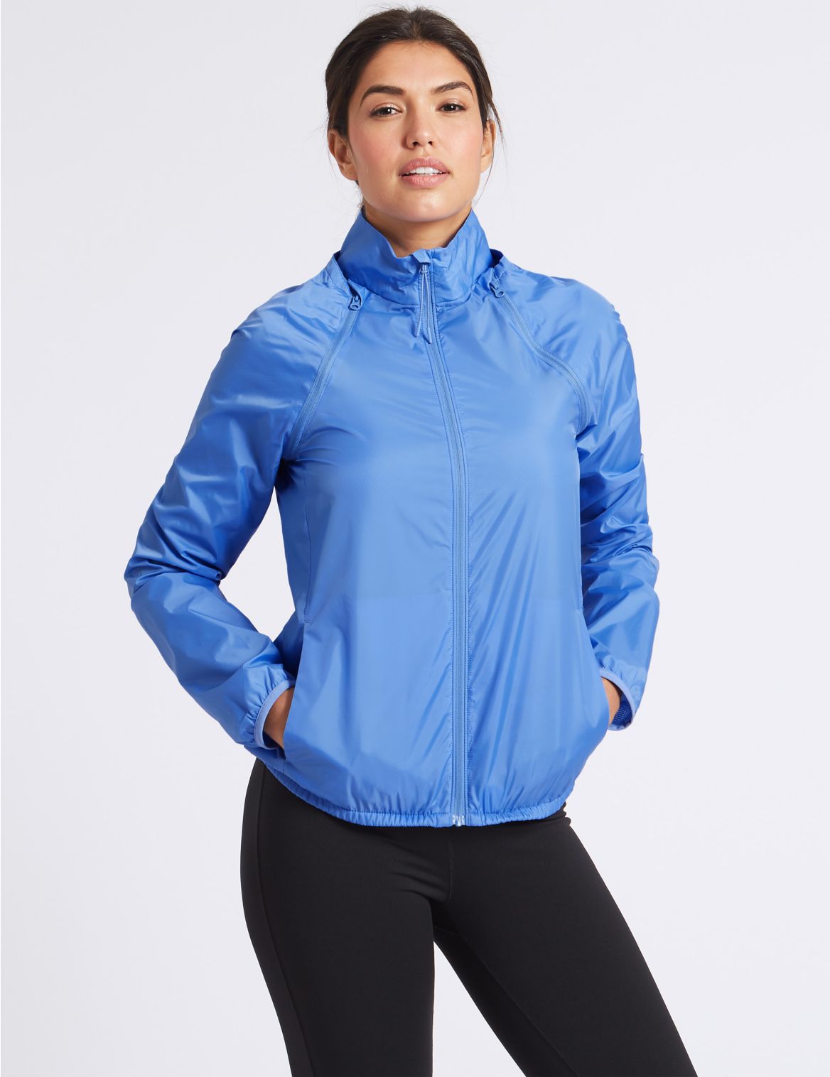 Marks & Spencer Quick Dry 2 in 1 Jacket - Blue - 6