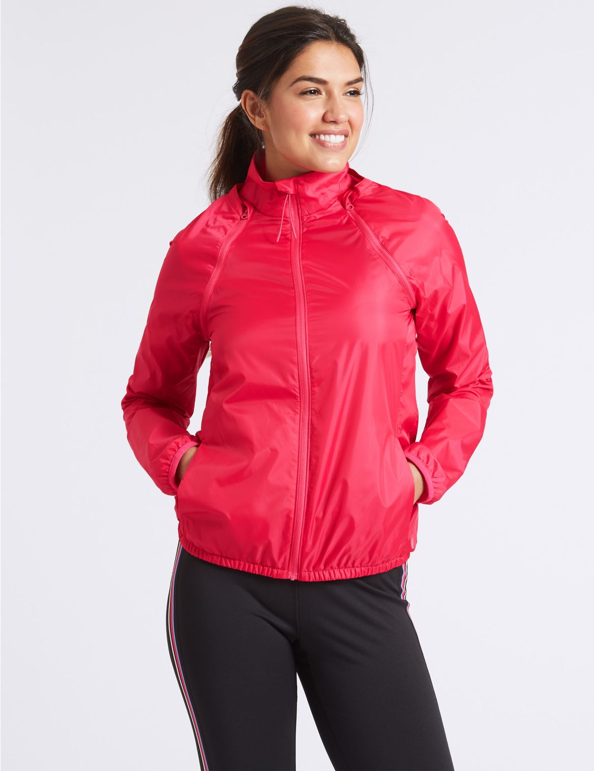 Marks & Spencer Quick Dry 2 in 1 Jacket - Pink - 6