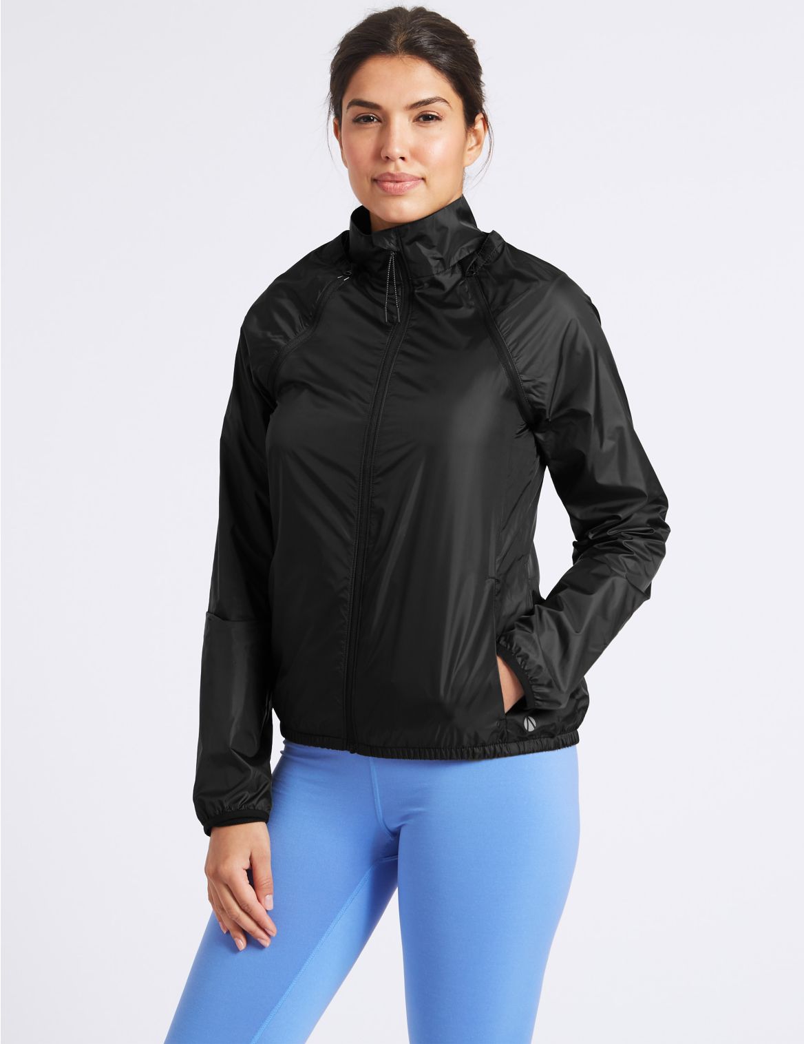 Marks & Spencer Quick Dry 2 in 1 Jacket - Black - 6