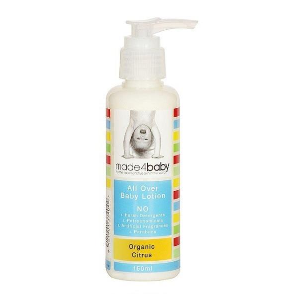 made4baby All Over Baby Lotion Organic Citrus - 150ml pump