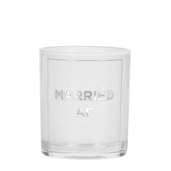 Married AF | LRG Candle | Silver