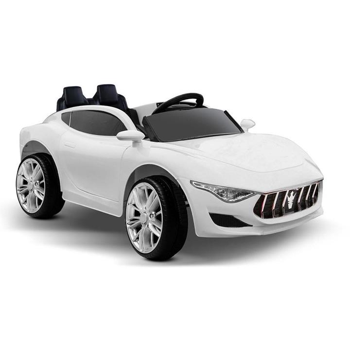 Maserati Inspired Kids Ride on Sports Car in White - Maserati Inspired Kids Ride on Sports Car in White