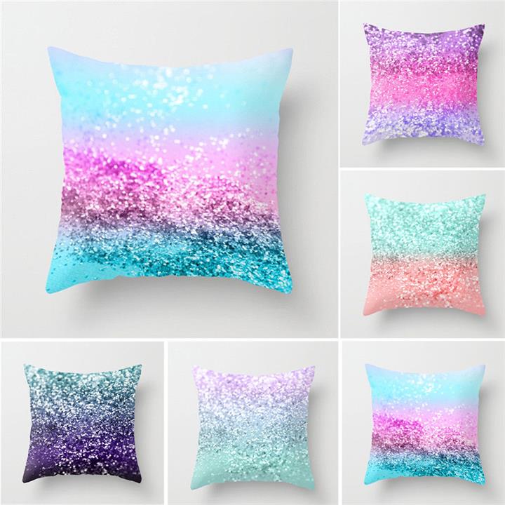 Magical Throw Changing Reversible Pillow Case Cushion Cover DIY Mermaid White Gold Sequin Pillowcase For Bedroom Home Decor