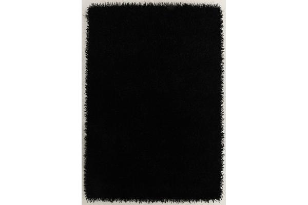 Metallic Noodle Shag Rug Black 225x155cm