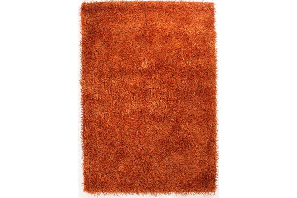 Metallic Noodle Shag Rug Rust 165x115cm