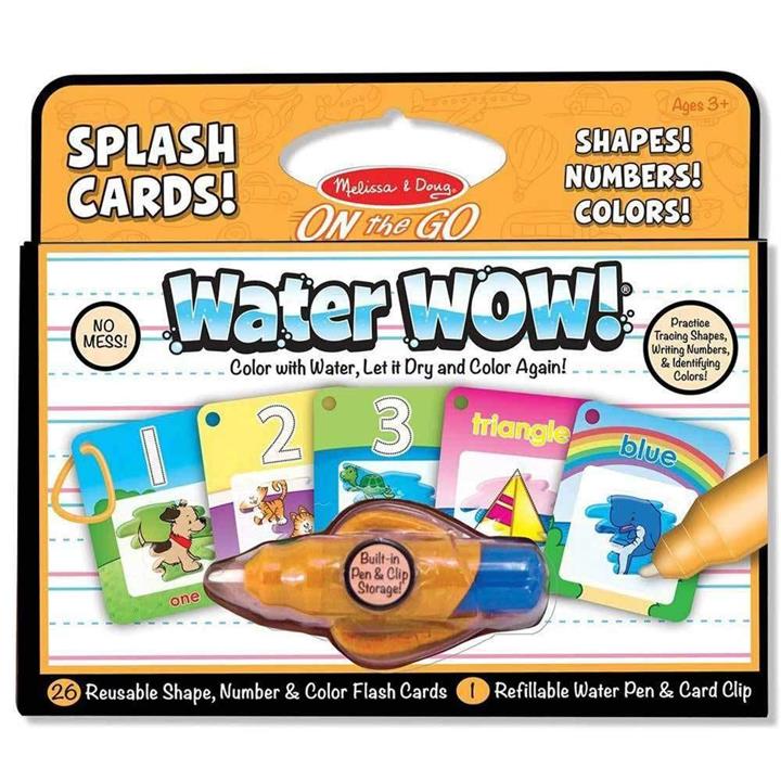 Melissa and Doug Water Wow Splash Cards - Shapes, Numbers, Colours