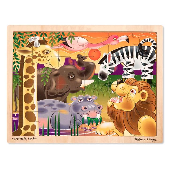 Melissa and Doug African Plains Jigsaw - 24 Piece