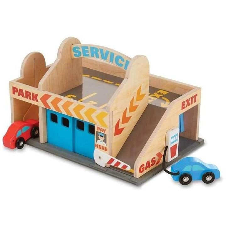 Melissa and Doug Service Station Parking Garage