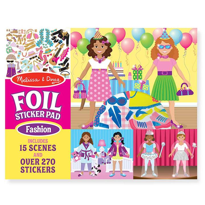 Melissa and Doug Foil Sticker Pad - Fashion