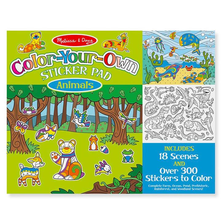 Melissa and Doug Colour Your Own Sticker Pad Animals