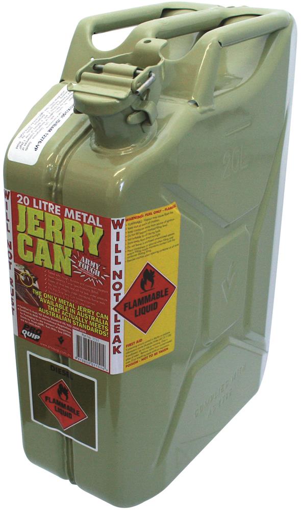 Metal Jerry Can - Fuel Diesel - 20L - Olive Yellow - Pro Quip