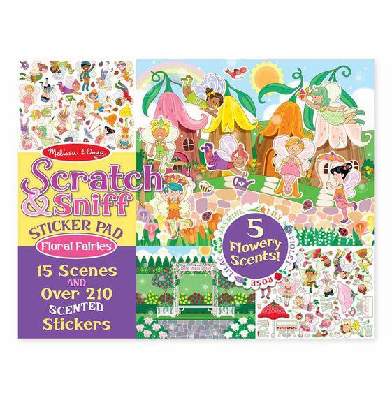 Melissa and Doug Scratch & Sniff Sticker Pad - Floral Fairies