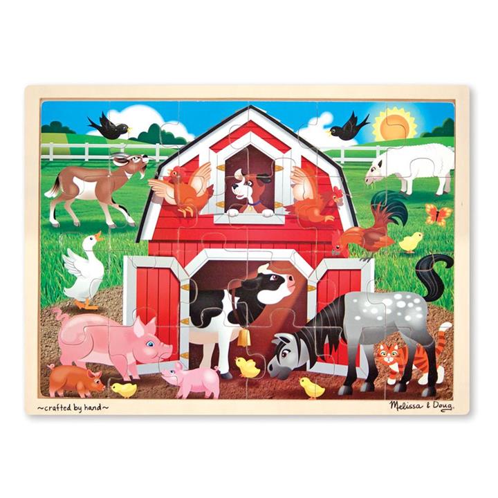 Melissa and Doug Barnyard Jigsaw - 24 Piece