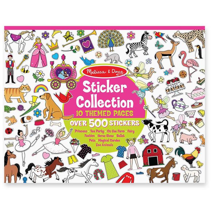 Melissa and Doug Sticker Collection - 500 Stickers in Pink Themes