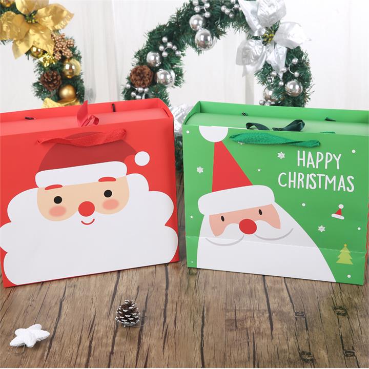 Merry Christmas Present Box Santa Claus Paper Hanging Candy Box DIY Colorful Birthday Party Favor Gift Boxes