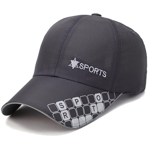 Men Baseball Cap Printting Quick Dry Hat Sport Peaked Caps