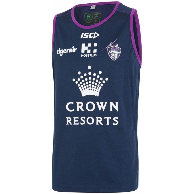 Melbourne Storm 2018 Men's Midnight Marle Training Singlet