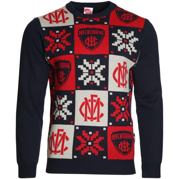 Melbourne Demons Men's AFL Ugly Sweater