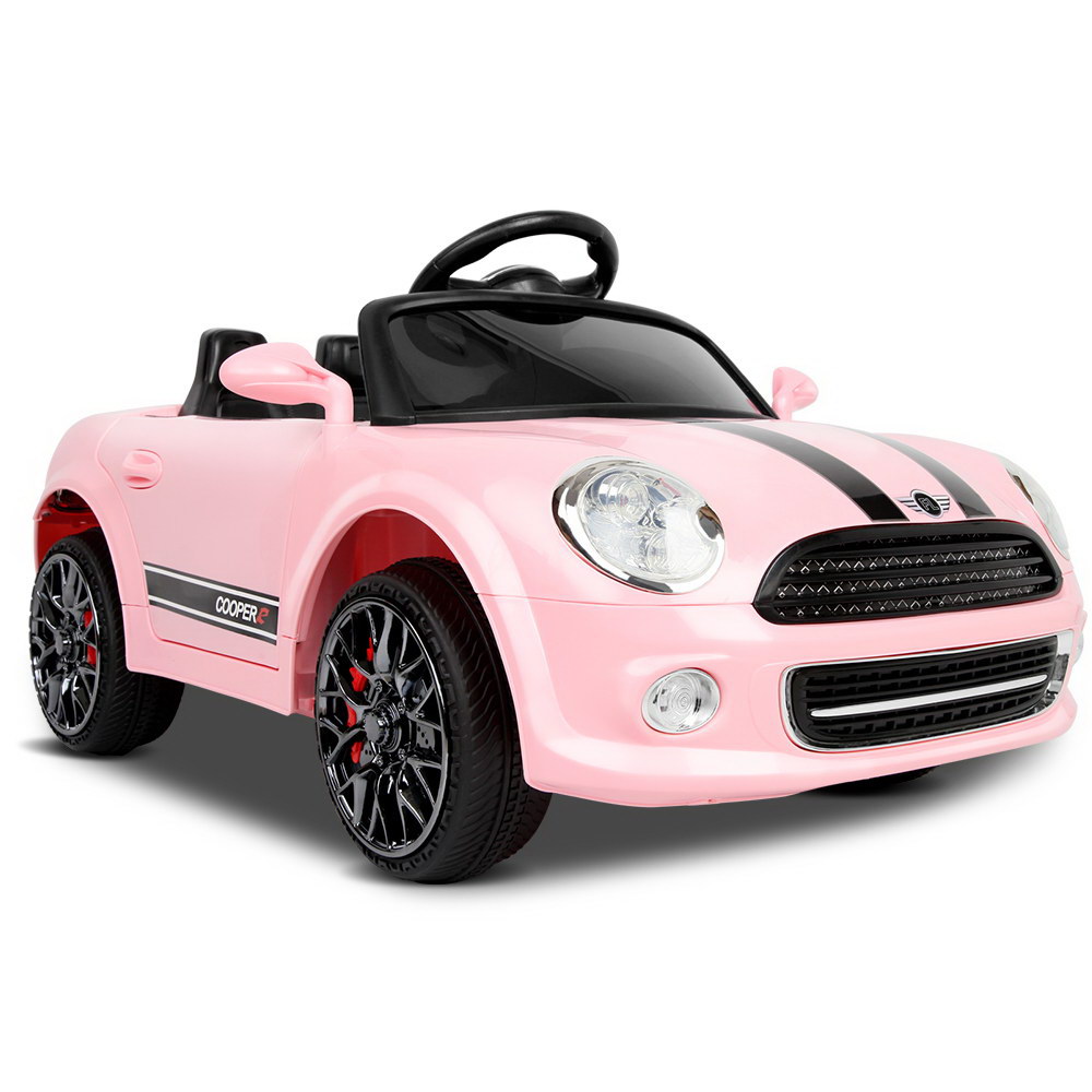 Mini Cooper Inspired Kids Ride On Car (Pink)