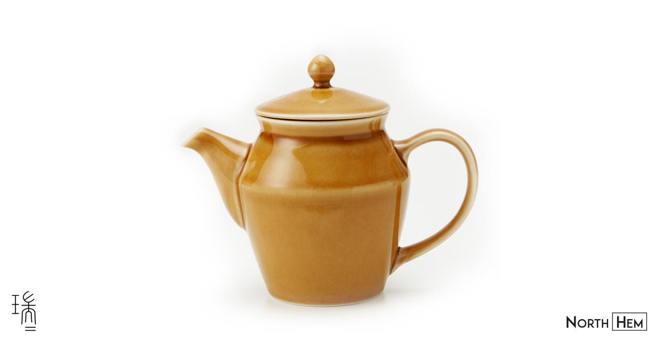 Mizu-Mizu Teapot | Light Brown Teapot | Modern Japanese Ceramic Pot