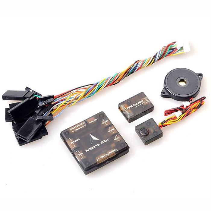 Mini MicrPix 32 bit Pixhawk 2.4.6 PX4 Flight Controller with Pwm to PPM Signal Converter Buzzer Case