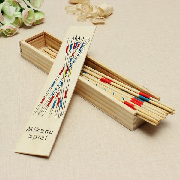 Mikado Spiel Game Sticks Wooden Toys Adult Children Intelligence Multilayer Toy