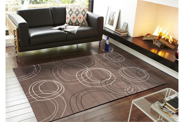 Modern Swirls Rug Grey 280x190cm