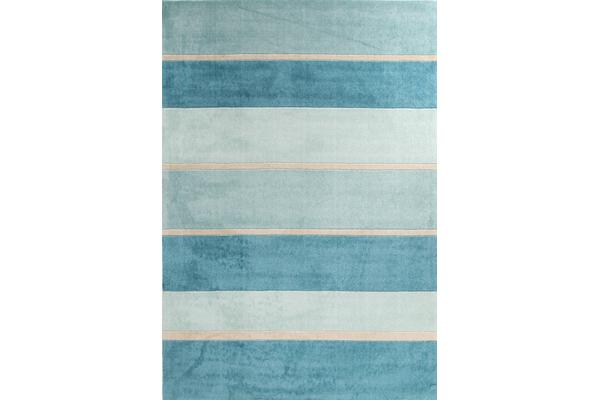 Modern Blue Bands Rug 220x150cm