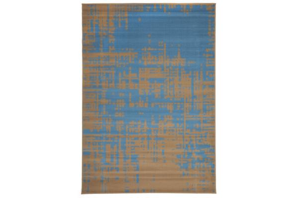 Modern Brown & Blue Rug 230x160cm