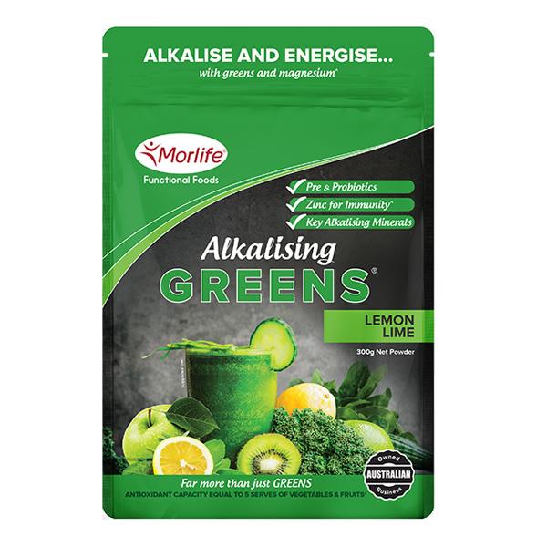 Morlife Alkalising Greens - Lemon Lime 300gm