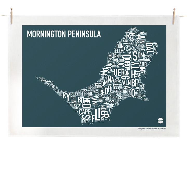 Mornington Peninsula Map | Tea Towel