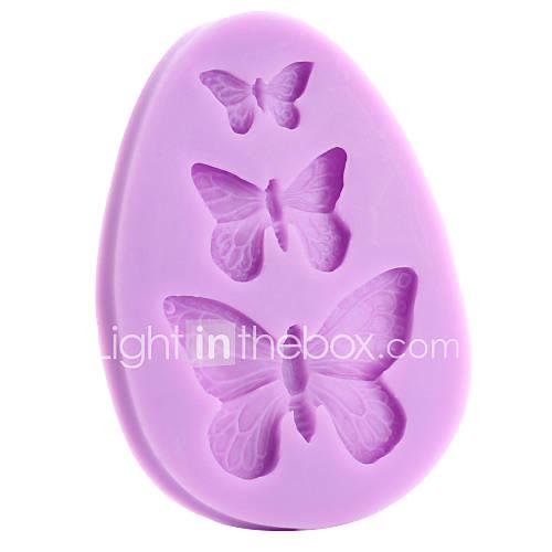 Mold Butterfly For Pie For Cookie For Cake Silicone Eco-friendly DIY 3D