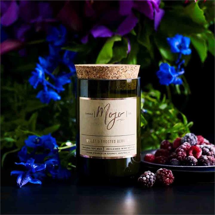 Mojo Natural Soy Candle - Frosted Berries & Violet