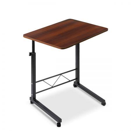 Mobile Laptop Desk Dark Wood 360 Rotating Laptop Stand