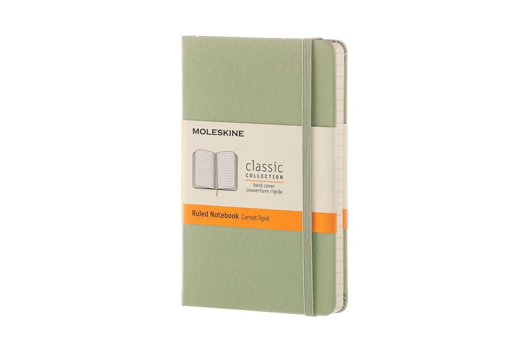 Moleskine - Classic Hard Cover Notebook - Ruled - Pocket - Willow